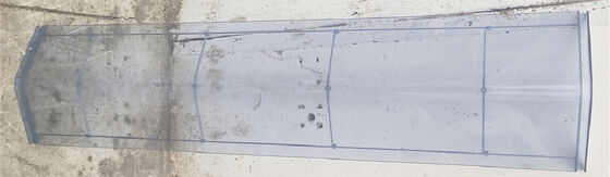 Ветроустойчивый класс 8, легкая прозрачная крыша, экологически чистая, простая в сборке, уличная панель из WPC, дом для садовых инструментов