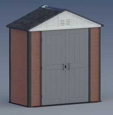 Водонепроницаемый сарай для хранения металлических инструментов, домик для инструментов на заднем дворе, садовый сарай для хранения на открытом воздухе, сарай из ДПК