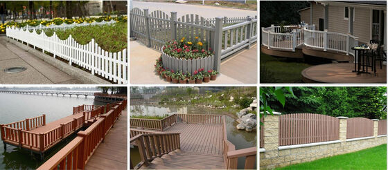 Вертикальная планка WPC ограждения устойчива к ультрафиолетовому излучению для жилых помещений