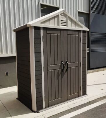 Ветроустойчивый класс 8, легкая прозрачная крыша, экологически чистая, простая в сборке, уличная панель из WPC, дом для садовых инструментов