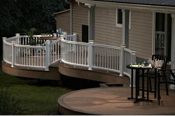 Ограждение из ДПК высотой 8 футов с защитой от деформации для границы школьного кампуса