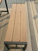 Популярная садовая мебель из ДПК – коммерческий уличный стол с подходящей скамейкой