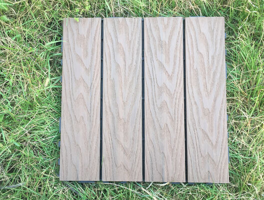 Оптовая продажа DIY WPC палуба плитки 30*30 см прочный настил для использования на открытом воздухе для жилых помещений