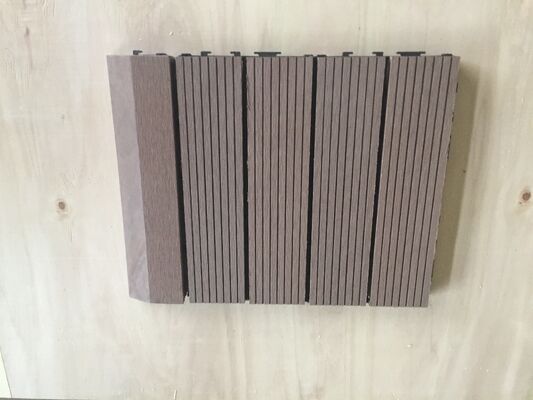 30x30CM переплетающаяся плитка для террасы WPC DIY пол для патио для домашних открытых пространств