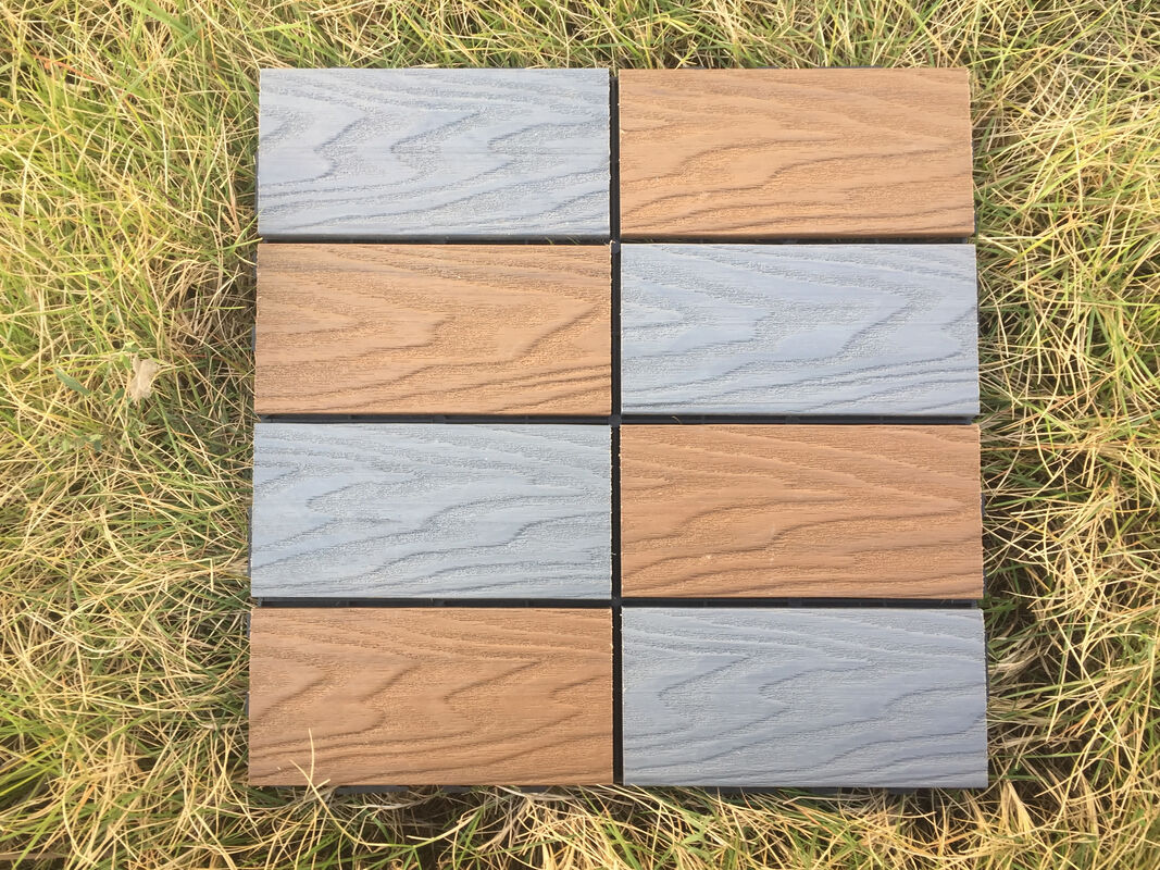 Оптовая продажа DIY WPC палуба плитки 30*30 см прочный настил для использования на открытом воздухе для жилых помещений